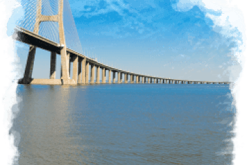 a bridge over a body of water