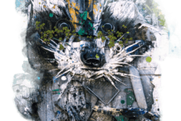 a view of a city at night